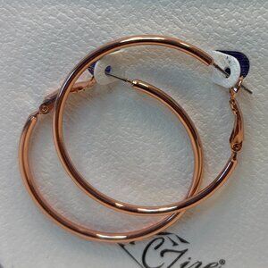 Luxury Hoop Earrings Nickel Free By CZire With Gift Pouch